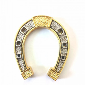 Potcoava norocoasa Feng Shui, metal 6cm - Img 1