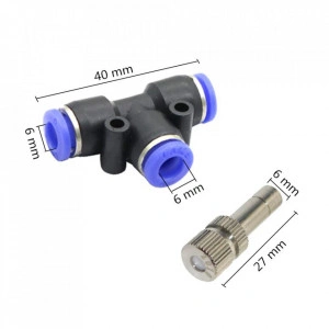 Sistem de racire terasa Gobi cu ceata / vapori prin pulverizare ,11 duze metalice profesionale 0.4mm, lungime 12m  - Img 3