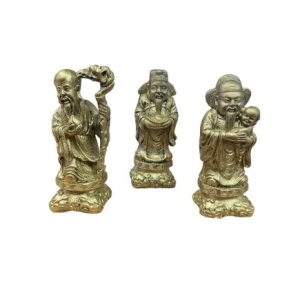 Statuieta set 3 intelepti din rasina 10 cm