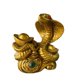 Statueta Feng Shui , Sarpe cu pepita 13 x 10 cm