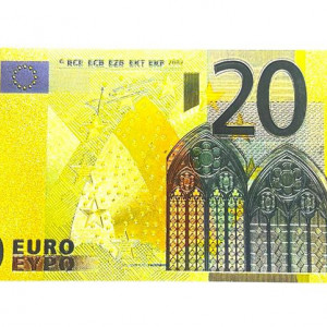 Bancnote feng shui 5,10,20,50,100,200,500 euro , polimer auriu metalic calitativ , amulete feng shui abundenta in marimea celor originale - Img 3