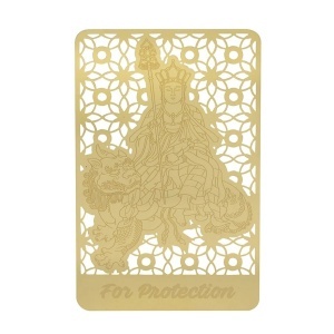 Card portofel auriu Ksiddigarbha pe Chi Lin protectie 2026 GOBI®