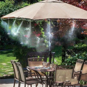 Sistem de racire terasa Gobi cu ceata / vapori prin pulverizare ,11 duze metalice profesionale 0.4mm, lungime 12m 