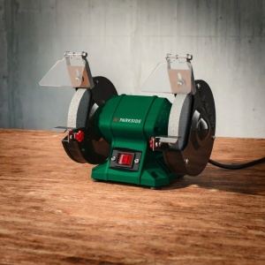 Polizor dublu PARKSIDE PDOS 200 C2 200W 150mm, 32x20,5x24,5cm, set complet - Img 2