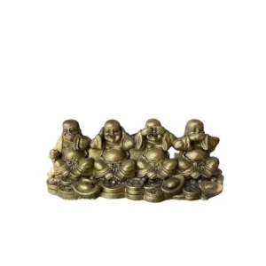 Statuieta aBuddha intelept, nu vede, nu aude, nu vorbeste, 12,5cm