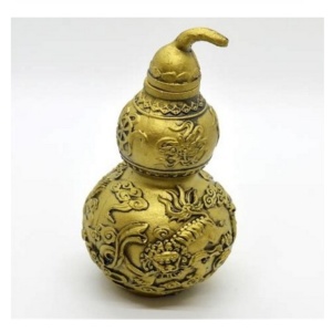 Statueta Feng Shui Wu Lou cu Pi Yao din rasina 13cm
