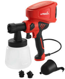 Pistol de vopsit electric My Project 400 W, rezervor 900 ml, debit reglabil 0–700 ml/min, 3 moduri de pulverizare