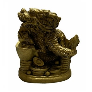 Dragon cu raioasa din rasina 7x5,5cm, model FS506