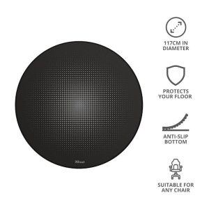 Accesoriu scaun gaming Trust Mika Round Floor Mat - Img 3