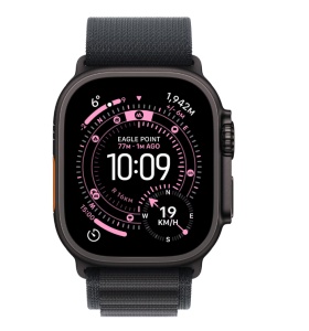 Apple Watch Ultra 3 GPS + Cellular 49mm Black Titanium Case with Black Alpine Loop - Small