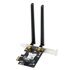 ASUS PCE-BE6500 Wifi Bluetooth 5.4, WI-FI 7, 2.4GHz / 5GHz / 6GHz, greutate: 51.6G, 2 x Antene externe, PCI-Express x 1. - Img 6