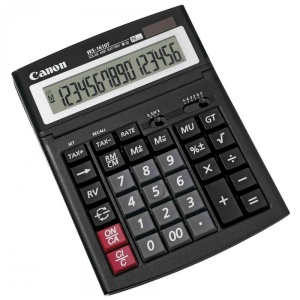 Calculator birou Canon WS-1610T, 16 digiti, display LCD, alimentare solara si baterie, functie tax. - Img 2