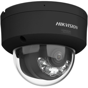 Camera de supraveghere IP Dome 6MP Smart Hybrid Light with ColorVu Hikvision DS-2CD2167G3-LIS2UY(2.8MM)/BK, lentila fixa 2.8mm, iluminare min: Color: 0.0005 Lux @ (F1.0, AGC ON),0 Lux cu IR 30m, microfon incorporat, interfata audio: 1/1, alarma: 1/1,