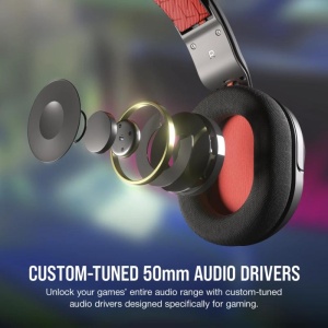 Casti Gaming CORSAIR HS35 V2 ALBASTRU, dimensiune difuzoare 50mm neodymium, frecventa raspuns 20Hz-20kHz, impedance 32 Ohms@ 1kHz, sensitivitate 114dB (+/- 3 dB), microfon omni-directional, impedance: 2.2k Ohms, frecventa raspuns 100Hz-10kHz, - Img 7