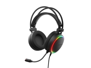Casti gaming cu fir Genesis Neon 613 G2, sunet stereo, microfon, impendanta 32 Ohm, frecventa raspuns 20 - 20.000 Hz, lungime cablu 220 cm, iluminare RGB, frecventa raspuns microfon 10 Hz - 10 KHz, sensibilitate -42dB, conectivitate 1x Jack 3.5 mm TRRS,