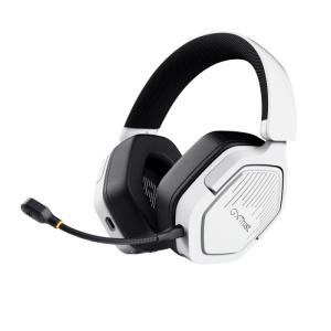 Casti wireless Trust GXT 493PS Carus, frecventa raspuns 20 Hz, 20.000 Hz, nivel sunet 103dB, sunet stereo, microfon inclus, compatibile cu PS4, PS5, Nintendo Switch, alb