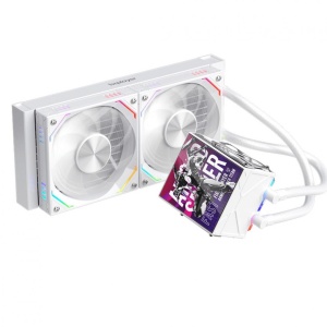 Cooler Procesor 1STPLAYER FT 240-wh FAST aRGB, display personalizabil, compatibil AMD si Intel, alb