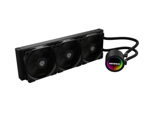 Cooler Procesor GENESIS HYDRA 360 NEGRU, dimensiune radiator 397x120x27mm, 3 ventilatoare ARGB, Viteza ventilatoare: 500-1550 RPM, Airflow ventilatoare: 80 CFM, Suport AMD: AM4/AM5, suport INTEL: LGA 1151/1156/1150/1200/1700/1851 - Img 2