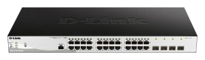 D-Link Switch DGS-1210-28P/ME, 24 porturi Gigabit PoE Base-T, 4 porturi SFP1000Mbps, Capacity 56Gbps, 19" Rackmount, WebSmart, 2*fan - Img 2