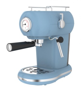 ESPRESSOR FRAM FEM-D15RBL, 1100W, 15 BAR, DIE-CAST ALUMINUM BOILER, WATER TANK: 1.2L, 2 CUPS DUAL-STAINLESS STEEL FILTER, HIGH PRESSURE FROTHING FUNCTION, DETACHABLE DRIP TRAY, OVERHEATING PROTECTION, OVERPRESSURE PROTECTION, COLOR: BLUE