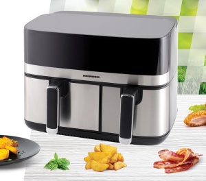 FRITEUZA DUBLA CU AER CALD HEINNER PRODUAL FUSION HAF-H9DB17BKS - Img 3