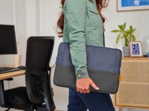 Husa laptop Trust Lisboa, pentru laptopuri cu diagonale pana in 16", materal POM, RPET Polyester, RPET, volum 1.5 L, albastru - Img 8