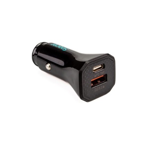 Incarcator auto Spacer Fast Charge 12W, 5V/2.4A max, putere 12W, 1 x USB + 1 x USB Type-C, pt. bricheta auto, negru - Img 3