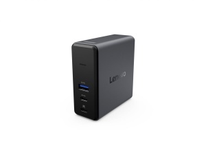 Lenovo X9 Charging GaN Dock Prin cablu USB 3.2 Gen 2 (3.1 Gen 2) Type-C Gri - Img 4