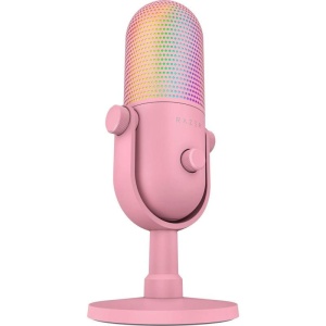 Microfon Razer Seiren V3 Mini Chroma RGB USB, frecventa raspuns 20 Hz - 20000 Hz, sensibilitate 110 dB (THD > 1% at 1 kHz), negru - Img 2