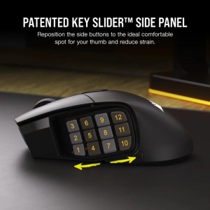 Mouse Gaming Corsair SCIMITAR ELITE WIRELESS MMO Optical cu fir, negru - Img 11