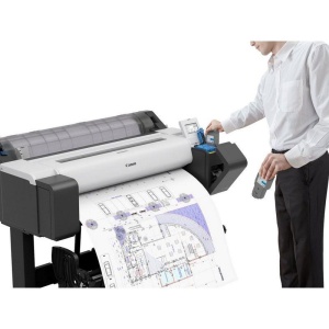 Plotter Canon imagePROGRAF TM-355 + HDD 500Gb, PIN Printing, 36"(914mm), format A0, 5 culori, rezolutie max 2400x1200dpi, memorie 2GB, limbaje de imprimare: HP-GL/2, HP RTL, CALS G4 (submission via FTP only), JPEG, PDF), Display LCD 4.3", interfata: USB - Img 9
