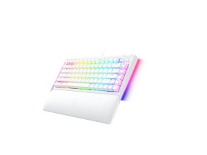 Tastatura mecanica gaming BlackWidow V4 75%, taste ABS, layout US, iluminare RGB, cu 6 butoane customizabile, suport pentru incheietura magnetic, alb - Img 7