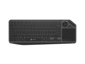 Tastatura wireless Natec TURBOT 2, material taste ABS, numar taste 90, mecanism taste X-Scissors, toucpad pentru smart TV inclus, negru