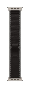 Apple Watch 49mm Black/Charcoal Trail Loop - S/M - Natural Titanium Finish - Img 2
