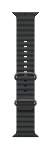 Apple Watch 49mm Black Ocean Band - Natural Titanium Finish