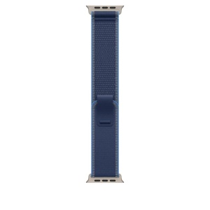 Apple Watch 49mm Blue/Bright Blue Trail Loop - S/M - Natural Titanium Finish