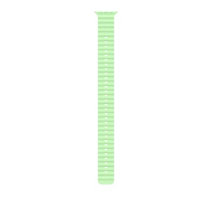 Apple Watch 49mm Neon Green Ocean Band Extension - Natural Titanium Finish