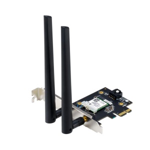 ASUS PCE-BE6500 Wifi Bluetooth 5.4, WI-FI 7, 2.4GHz / 5GHz / 6GHz, greutate: 51.6G, 2 x Antene externe, PCI-Express x 1. - Img 3
