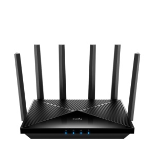 CUDY BE6500 Gigabit Dual Band Wi-Fi 7 Router, Chipset Broadcom, 802.11be/ax/ac/a/b/g/n, 5764Mbps at 5GHz + 688Mbps at 2.4GHz, 1 x 1Gbps WAN Port, 4 x 10/100/1000Mbps Ports, 6 x 5dBi fixed antennas, WiFi router/AP/ Repeater/WISP Mode,