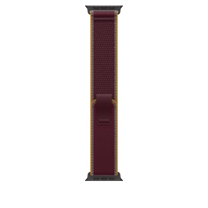 Curea pentru Apple Watch 49mm Burgundy Trail Loop - M/L - Black Titanium Finish