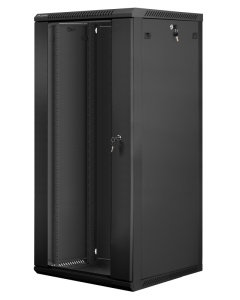 Dulap rack 19" perete 27U / 600x600 (flat pack) negru V2