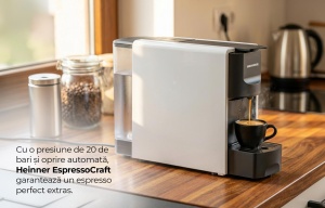 Espressor cu capsule HEINNER EspressoCraft HEMC-DD20WHBK - Img 5