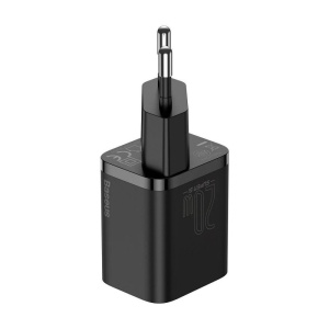 INCARCATOR retea Baseus Super Si, Quick Charge 20W, 1 x USB Type-C 5V/3A max, negru - Img 3