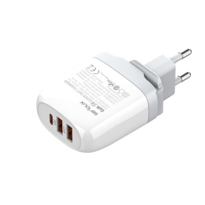 Incarcator retea Serioux 65W GAN QC, Intrare: AC100-240V~ 50/60Hz 1.5A, Ieșire (USB-C1): 5V-3A 9V-3A 12V-3A 15V-3A 20V=3.25A 65W(Max), Ieșire (USB-A1): 5V-3A 9V-2A 12V=1.5A 18W(Max), Ieșire (USB-A2): 5V-3A 9V-2A 12V 1.5A 18W(Max), A1+A2=18W(Max), - Img 3