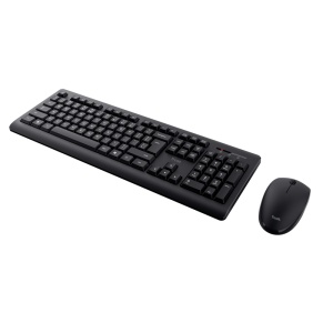 Kit Trust Primo tastatura standard, mouse wireless optic, rezoltie maxima 1200 DPI, negru - Img 4