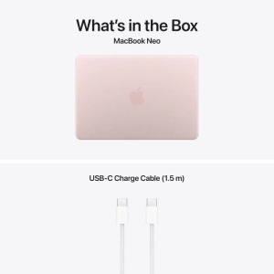 MacBook Neo 13" Retina/Apple A18 Pro (CPU 6-core, GPU 5-core, NeuralEngine16-core)/8GB/256GB - Blush - INT KB (No Adapter) - 2026 - Img 3
