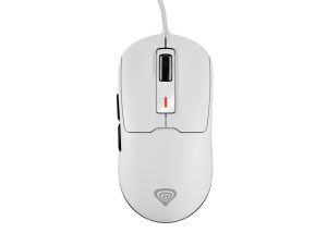 Mouse gaming cu fir Gensesis Krypton 660, interfata USB, 12000 DPI, 6 butoane, iluminare RGB, alb - Img 2
