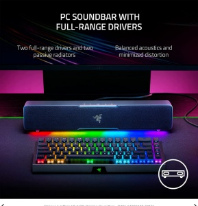 Razer Leviathan V2 X TECHNICAL SPECIFICATIONS FREQUENCY RESPONSE 85 Hz – 20 kHz INPUT POWER Type C with Power Delivery DRIVER SIZE - DIAMETERS (MM) Full range racetrack drivers: 2 x 2.0 x 4.0"/ 2 x 48 x 95 mm Passive Radiator: 2 x 2.0 x 4.1" / 2 x - Img 5