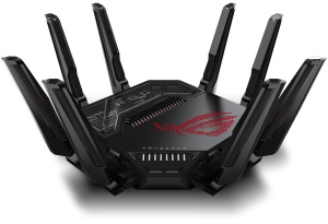 Router Asus Quad-Band ROG Rapture GT-BE98, WIFI-7, Standarde wireless: WiFi 6 (802.11ax), WiFi 7 (802.11be), IEEE 802.11a, IEEE 802.11b, IEEE 802.11g, IEEE 802.11n, IEEE 802.11ac, IPv4, IPv6, Segment Produs: BE25000, Viteza wireless: 1376+5764+5764+11529 - Img 3