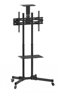 Stand TV mobil Akai 37"-70", inclinatie +10/-10°, VESA 600x400, 50kg, negru - Img 2